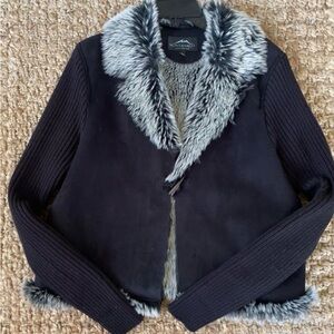❄️ Montanaco Fully Faux Fur Lined Sweater Coat Jacket – Size Large ❄️